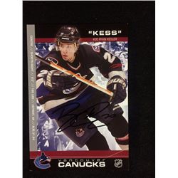 VANCOUVER CANUCKS AUTOGRAPHED 5" X 7" PICTURE CARD (RYAN KESLER)