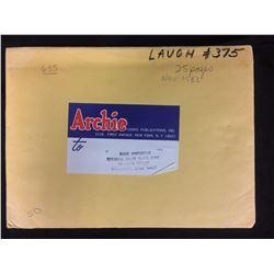 ORIGINAL COLOUR GUIDE ARCHIE LAUGH ISSUE 375 NOVEMBER 1982 1 OF 1