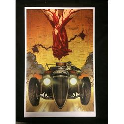 TONY MOORE SIGNED 12 X 18 WALKING DEAD COVER ART W COA