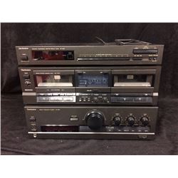 TECHNICS AM/FM TUNER ST-K50, DUAL CASSETTE, AMPLIFIER SU-G50