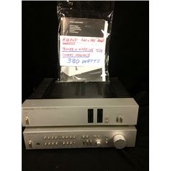HARMAN/ KARDON HK 770 AMP & PRE AMP W/ OWNERS MANUAL (TESTED & WORKING)