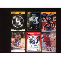 AUTOGRAPHED HOCKEY CARD LOT (DAMPHOUSSE, BRINDAMOUR, DUCHESNE)