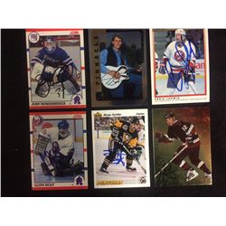 AUTOGRAPHED HOCKEY CARD LOT (HEALY, TROTTIER, LUDWIG & MORE...)