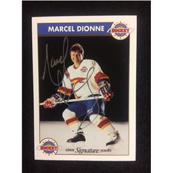 MARCEL DIONNE AUTOGRAPHED ZELLERS SIGNATURE SERIES HOCKEY CARD