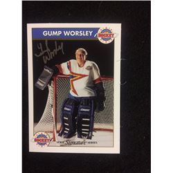 GUMP WORSLEY AUTOGRAPHED ZELLERS SIGNATURE SERIES HOCKEY CARD