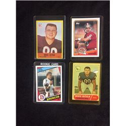 FOOTBALL TRADING CARD LOT (ELWAY ROOKIE, DITKA, MONTANA)