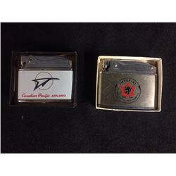VINTAGE CIGARETTE LIGHTER LOT (CANADIAN PACIFIC AIRLINES, IMPERIAL METAL PRODUCTS)