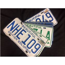 BRITISH COLUMBIA LICENSE PLATES LOT