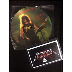 LIMITED EDITION METALLICA INTERVIEW PICTURE DISC MM1253 W/ GUITAR PICK (DEATH MAGNETIC)