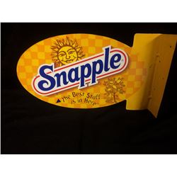 VINTAGE SNAPPLE TIN ADVERTISING SIGN