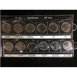 125 YEARS CONFEDERATION QUARTER SET