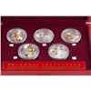 Image 2 : 2010 China Tiger Year Commemorative Coin 5 PC