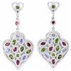 Image 1 : Natural TANZANITE RH-GARNET CH-DIOPSIDE Earrings