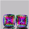 Image 1 : Natural Concave Cushion Mystic Topaz 30.25 Cts - If