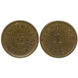Tonquish Temple Assn. Token