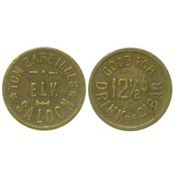 Elk Saloon Token (Cherry Creek, Nevada)