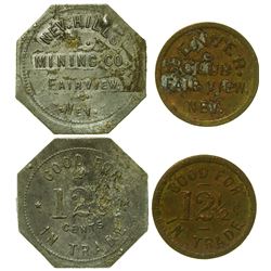 Two Fairview, Nevada Tokens