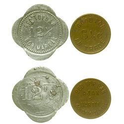 Red Top Bar Tokens (Goldfield, Nevada)
