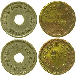 Two Lovelock, Nevada Tokens