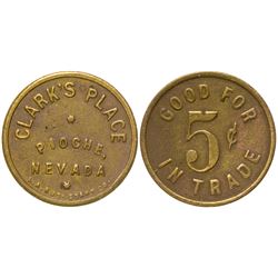 Clark's Place Token (Pioche, Nevada)
