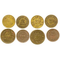 Four Reno, Nevada Hotel Tokens