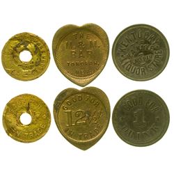 Three Rare Tonopah Tokens