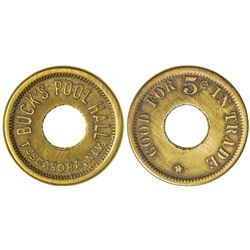 Buck's Pool Hall Token (Tuscarora, Nevada)