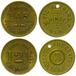 Two Yerington, Nevada Tokens