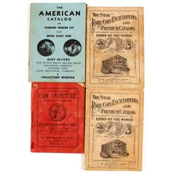 4 Old Coin Catalogs