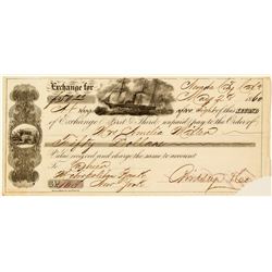 1860 Nevada City Second of Exchange
