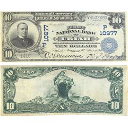 First National Bank Ukiah $10, Large Size