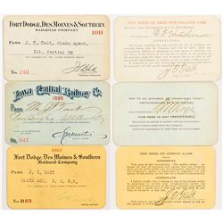 Three Iowa Railroad Passes