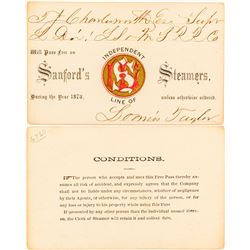 Sanford's Steamers 1873 Steamer Pass