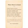 Image 2 : Northwestern Mail Company Pass with a Great Red Stage Vignette