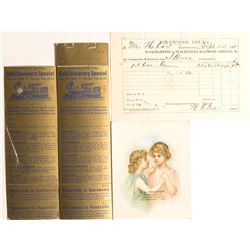Placerville, CA Railroad & Other Ephemera