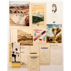 13 Vintage Railroad Menus