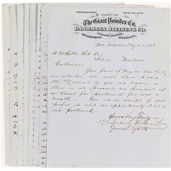 Giant Powder Co. Letters Archive