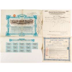 Camp Bird Limited Stock Certificates