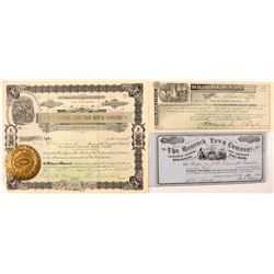 Colorado Mining & Other Stock Certificates