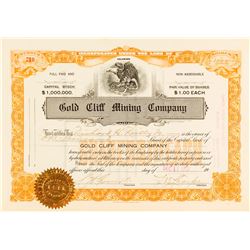 Gold Cliff Mining Co. Stock Certificate