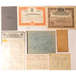 Tonopah Mining Stock Certificates & Ephemera