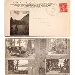 Pictorial Fallen Leaf Lake Advertising Cover