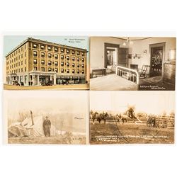 Four Weiser, Idaho Postcards (3 RPCs)