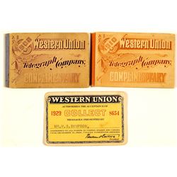 Western Union Adhesive Stamp Books & Pass