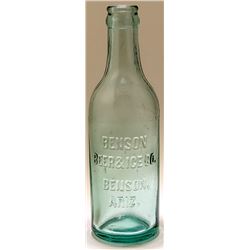 Benson Beer & Ice Co. Soda Bottle