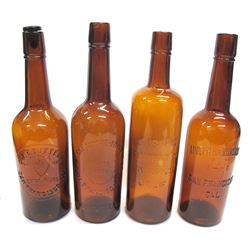 4 Amber Western Whiskies Fifths