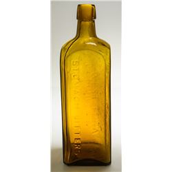 Yellow Amber Bitters Bottle