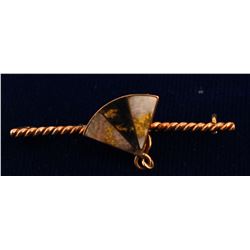 California Gold and Quartz Tie Bar