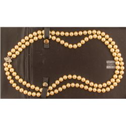 Antique Double Strand Cultured Pearls
