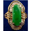 Image 1 : Jade and Diamond Ring